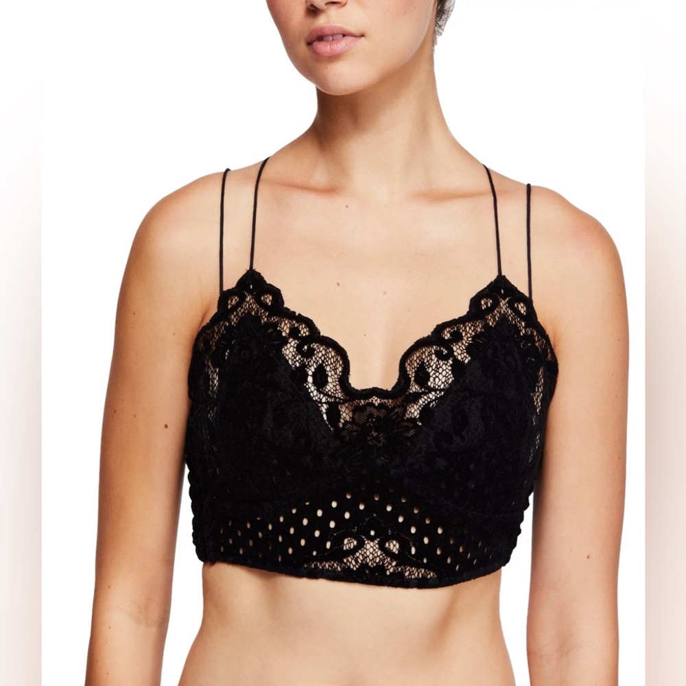 Free People madonna bralette black